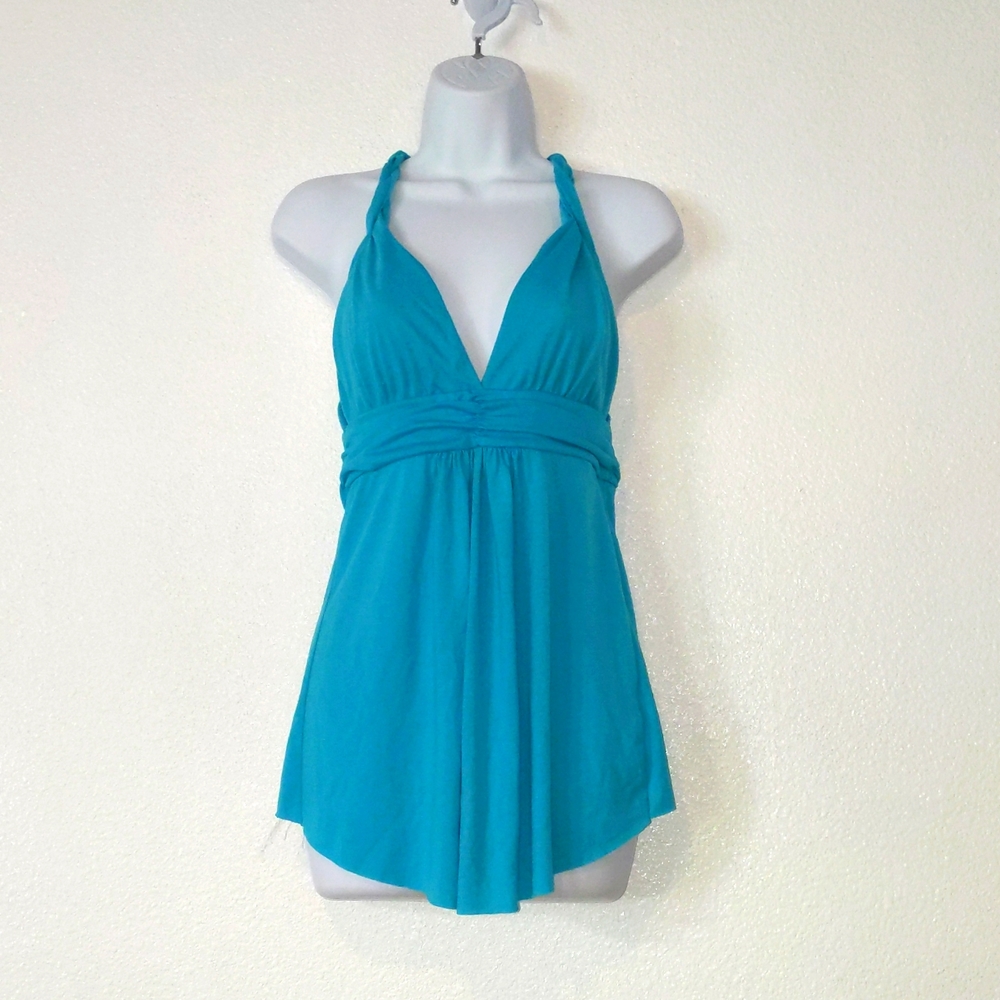 Tokyo Collection Empress Style Halter Top in Baby Blue